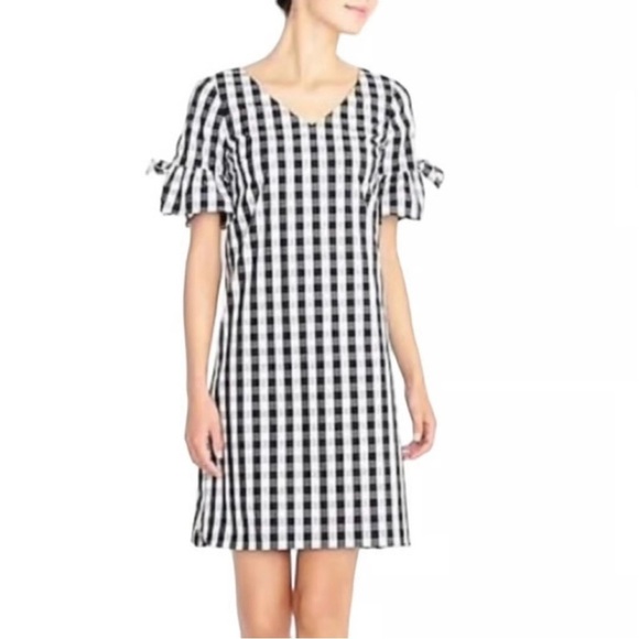 J. Crew Dresses & Skirts - J. Crew Black and White Coastal Checkered Dress Size Small